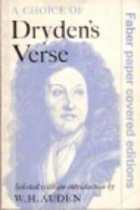 Libro: A CHOICE OF DRYDENS VERSE